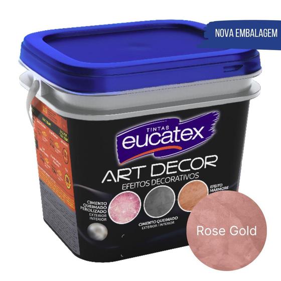 Imagem de Cimento Queimado Eucatex Efeito Perolizado Rose Gold 3,7kg