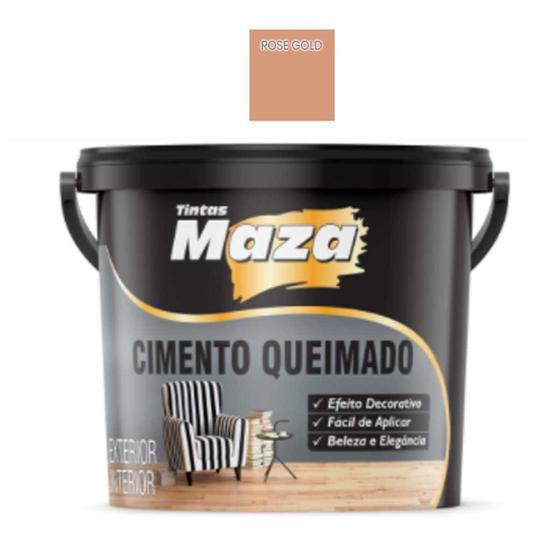 Imagem de Cimento Queimado Maza Diversas Cores 5,6kg Premium