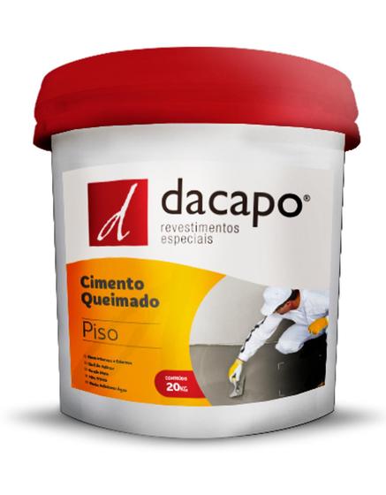 Imagem de Cimento Queimado Piso Concreto 20kg - DACAPO