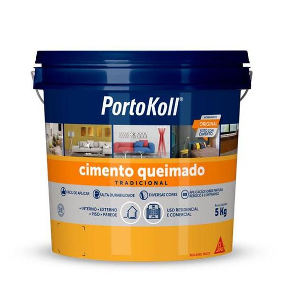 Cimento Queimado Portokoll 5kg Cor Terracota Menor preço em Cimento Queimado Portokoll 5kg Cor Terracota