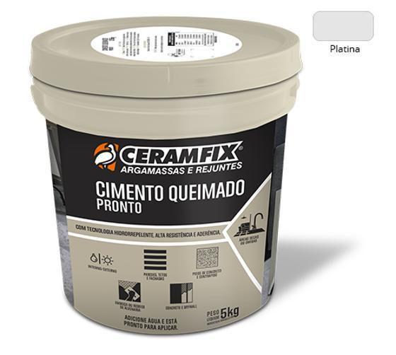 Imagem de Cimento Queimando Ceramfix Platina 5Kg