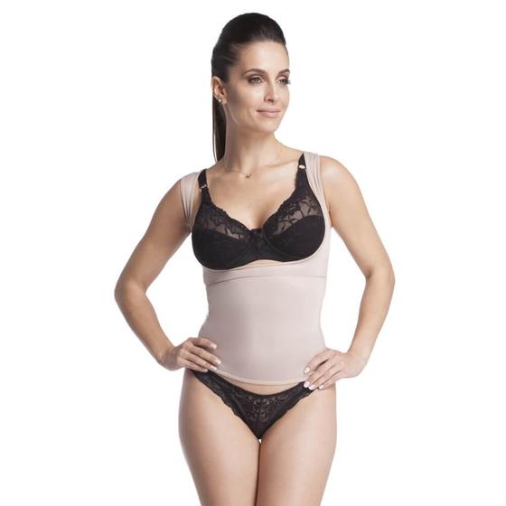 Imagem de Cinta Camisete Modeladora Esbelt 5750 com Alta Compressão Abdominal