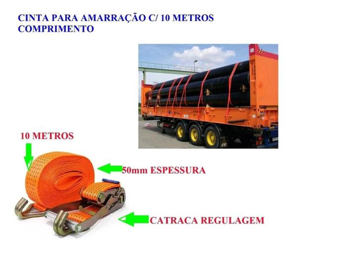 Cinta Catraca Carga 4 5 Toneladas 50Mm 10 Metros Amarra o Emb 