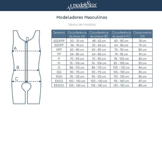 Imagem de Cinta Cirúrgica Masculina Longo Emana 84009D ModelleSkin