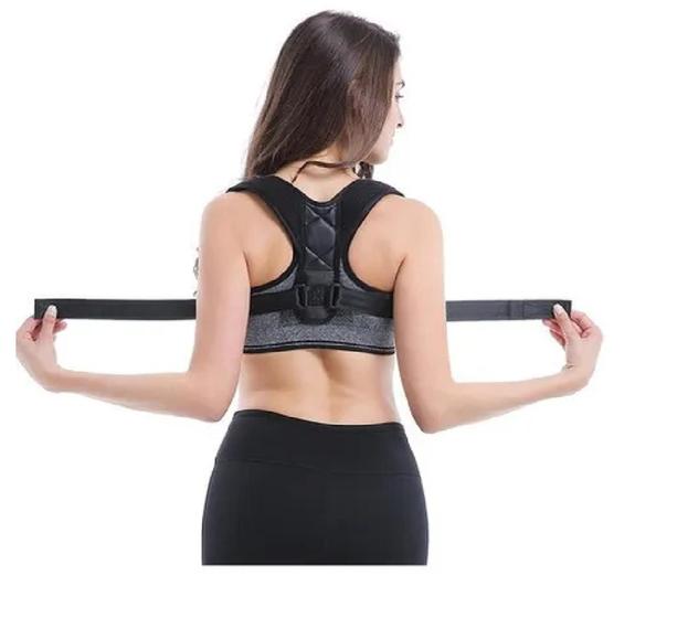 Imagem de Cinta Corretor Postural Smart Suporte Ajustador Alinhamento Coluna Ombro Unisex