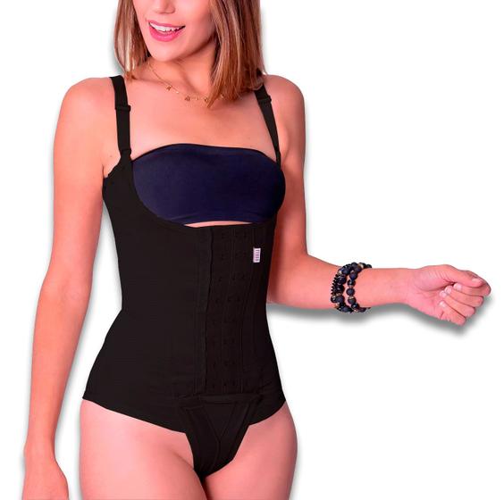 Imagem de Cinta Corselet Corpete Alta Compressao 8 Barbatanas com Alça Biobela 1672