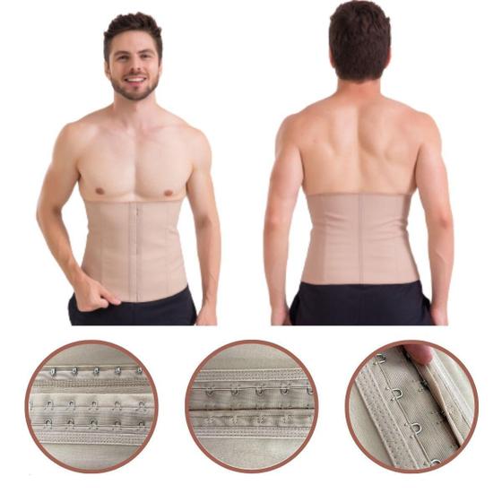 Imagem de Cinta Cotton Masculina Modeladora Abdominal Esbelt Ref 407