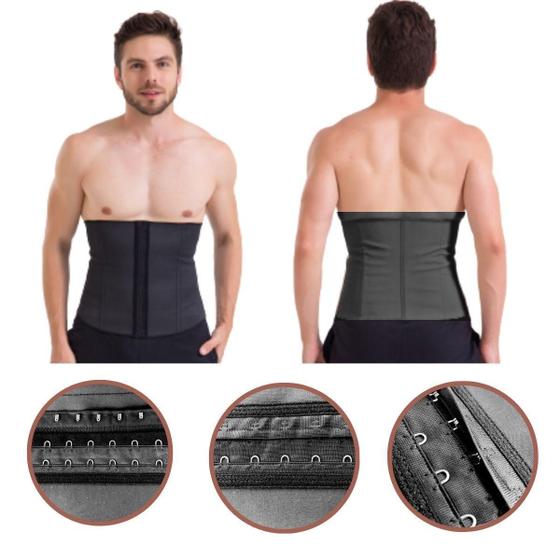 Imagem de Cinta Cotton Masculina Modeladora Abdominal Esbelt Ref 407