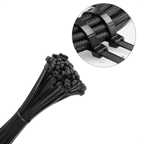 Imagem de Cinta De Nylon Grande 20cm Abraçadeira Plastica 10 Unidades