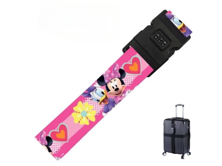 Imagem de Cinta de Segurança com código para bagagem com desenho Minnie- fácil identificação