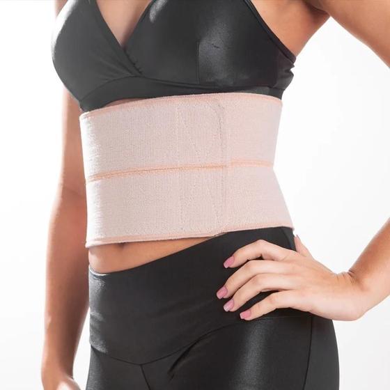 Imagem de Cinta Elástica Para Hérnia Com 2 Painéis Ortopedica - Faixa Abdominal Pós Cirúrgia