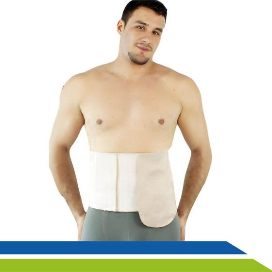 Imagem de Cinta Faixa Abdominal Para Colostomia ( Ostomizados ) Unissex 3 Gomos com Adaptador de Bolsa New Form