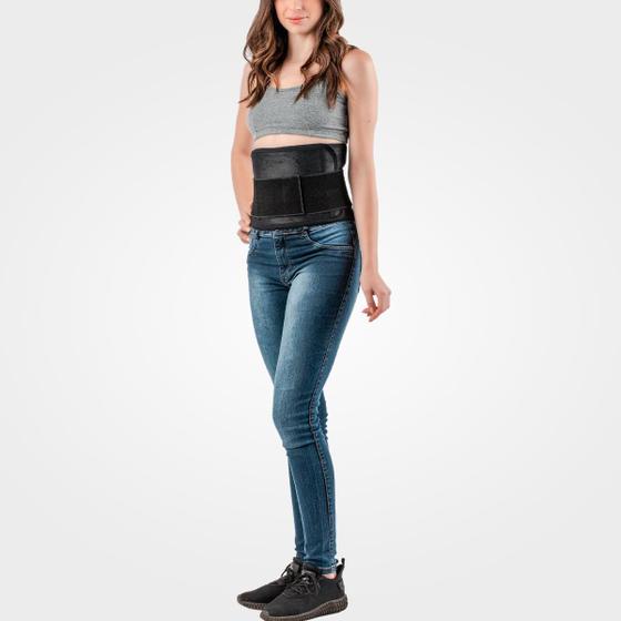 Imagem de Cinta Faixa Coluna Lombar com Hastes Aço Flexível Conforto Hidrolight