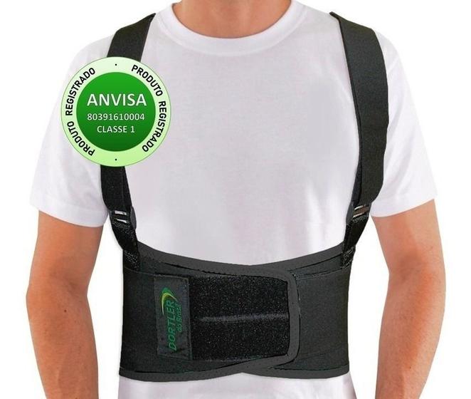 Imagem de Cinta Lombar Faixa Abdominal Ergonômica para Estabilizar Coluna Ajustável Reforçada Profissional Correção Postural Ideal para Carregar Peso