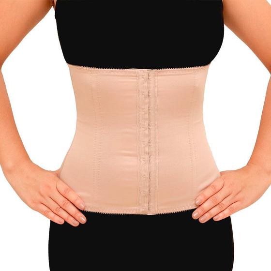 Cinta Modeladora Abdominal Feminina Corset com Barbatanas Frente e Costas e Fecho Frontal em Colchetes Flambé PP Menor preço em Cinta Modeladora Abdominal Feminina Corset com Barbatanas Frente e Costas e Fecho Frontal em Colchetes Flambé PP