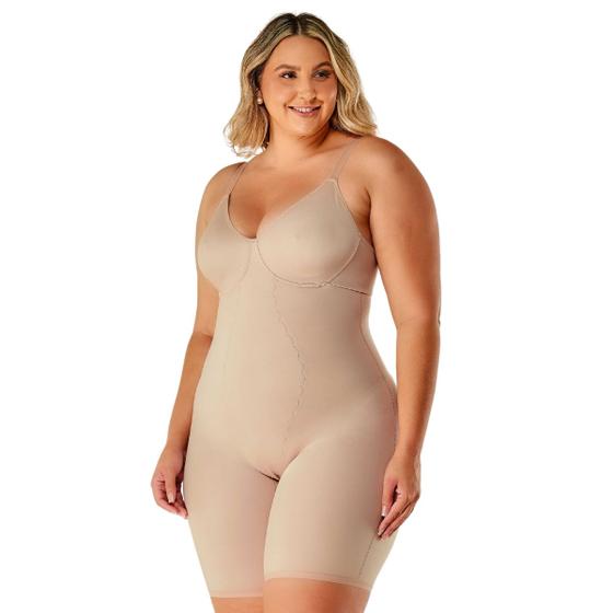 Cinta Modeladora Bermuda Plus Size Tamanhos Grandes - Body Modelador Macaquinho Sem Bojo Menor preço em Cinta Modeladora Bermuda Plus Size Tamanhos Grandes - Body Modelador Macaquinho Sem Bojo