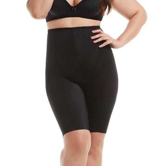 Imagem de Cinta Modeladora Com Pernas Microfibra Alta Compressão Mondress 770RE Plus Size