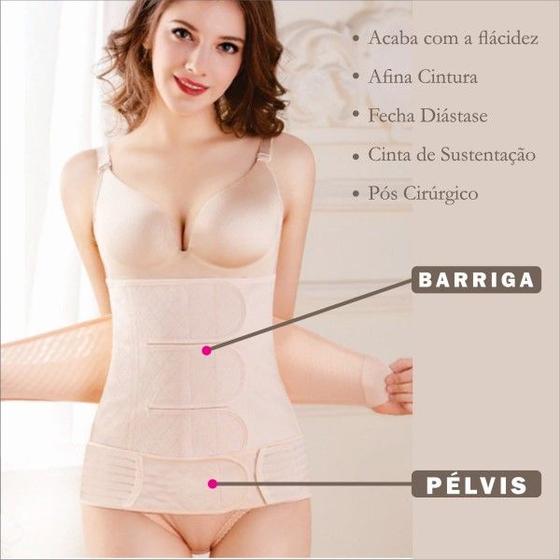 Imagem de Cinta Modeladora Feminina Abdominal Redutora Pós Parto