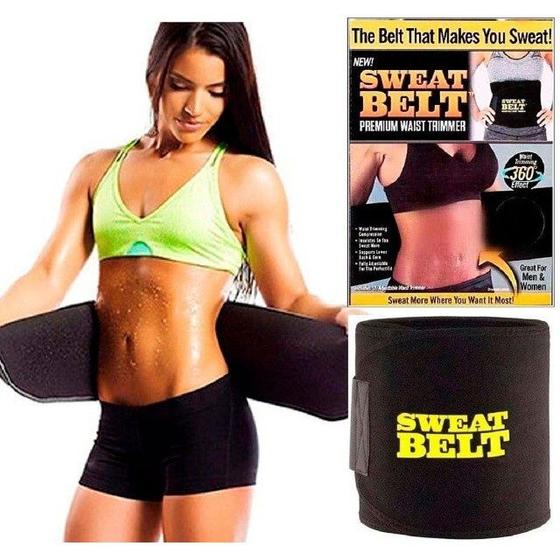 Imagem de Cinta para Emagrecer e Perder Barriga Redução de Medidas Modela Sweat Belt