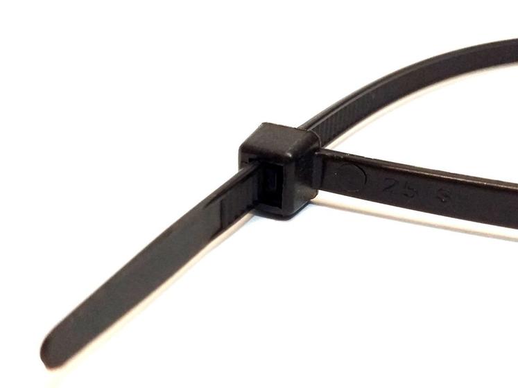 Cinta plastica 28 cm abraçadeira nylon preta 1,3 x 4,9 x 280 mm 200 unidades Menor preço em Cinta plastica 28 cm abraçadeira nylon preta 1,3 x 4,9 x 280 mm 200 unidades