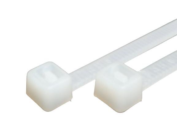 Imagem de Cinta Plástica Fita Hellermann 20cm 200 Unidades Reforçada Abraçadeira Nylon 1,3 x 4,7 x 200mm