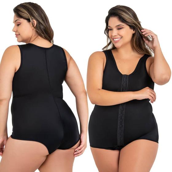 Imagem de Cinta Plus Size Pós-Cirúrgica Tipo Body com Alça Regata 60605  New Form