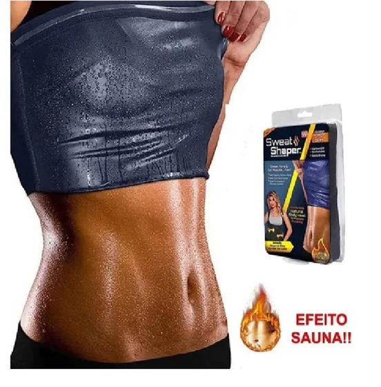 Imagem de Cinta Regata Modeladora Slim Efeito Sauna Suor Shap Academia Musculação