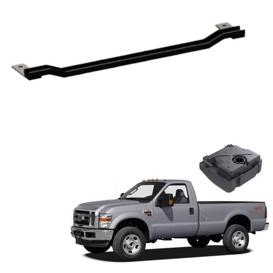 Imagem de Cinta Tanque Plástico 110L Ford F-350 99 - Aço Preto