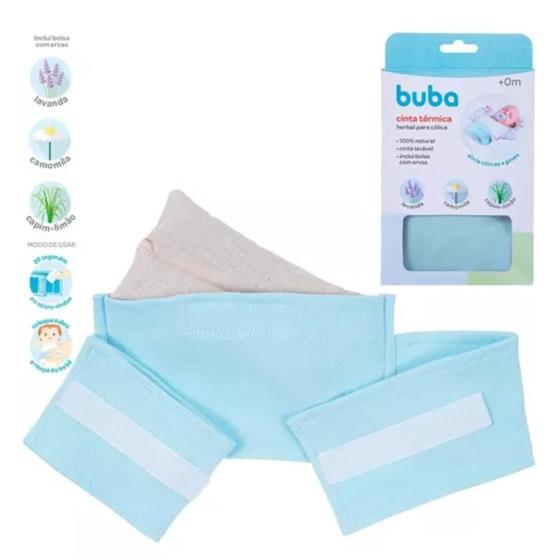 Cinta Térmica Herbal para Cólica Buba Azul Claro Menor preço em Cinta Térmica Herbal para Cólica Buba Azul Claro