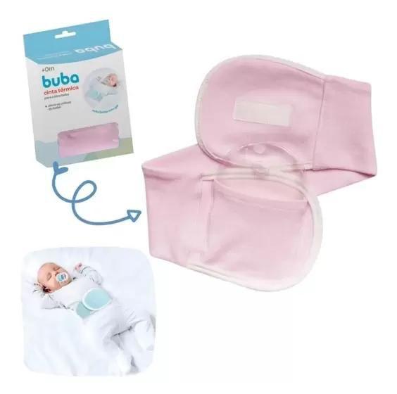 Imagem de Cinta Térmica Para Cólica Do Bebê Com Bolsa De Gel Rosa Buba