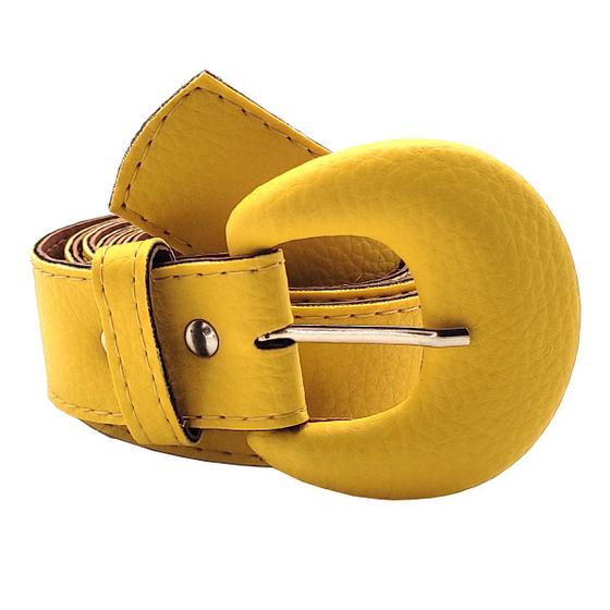 Imagem de Cinto 3cm Fivela Meia Lua Moda Blogueira Plus Size