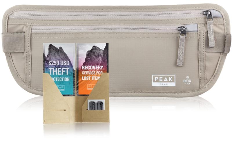 Imagem de Cinto de Viagem Peak Gear com Bloqueio RFID - Bege