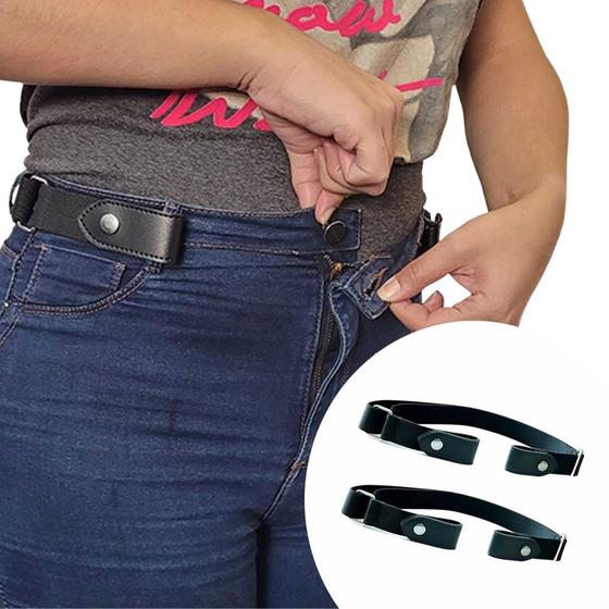 Imagem de Cinto Elástico Sem Fivela Masculino Feminino Conforto Plus 2