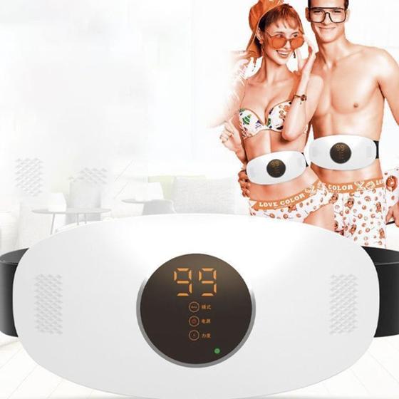 Imagem de Cinto Elétrico com Vibração Abdominal  Massagem para Resultados Rápidos