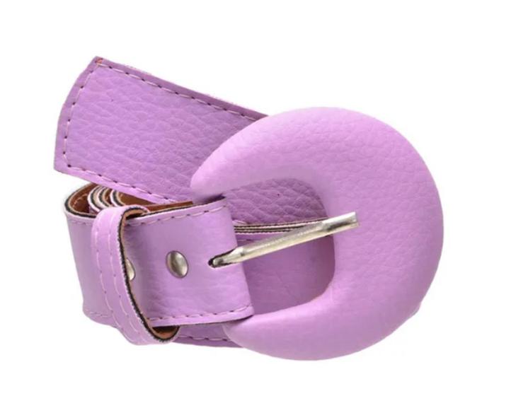 Imagem de Cinto Feminino Fino Com Fivela Retrô Redonda HL-102 - SHR