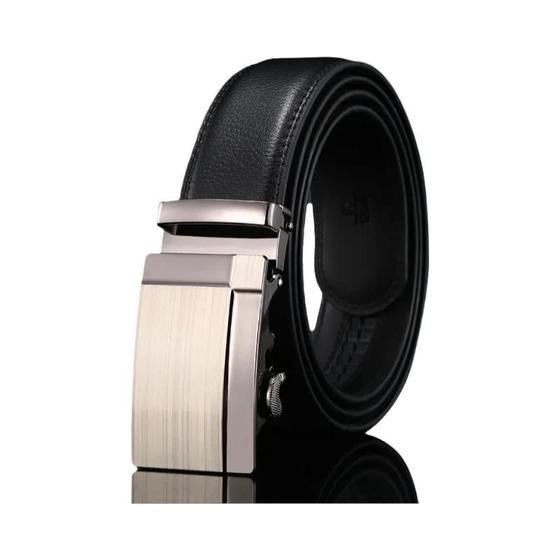 Cinto Masculino de Couro Genuíno com Fivela Automática - Luxo Casual - Alta Qualidade (35cm) Menor preço em Cinto Masculino de Couro Genuíno com Fivela Automática - Luxo Casual - Alta Qualidade (35cm)