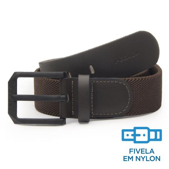 Cinto Pegada Masculino em Elástico Café CI002345-02 Menor preço em Cinto Pegada Masculino em Elástico Café CI002345-02