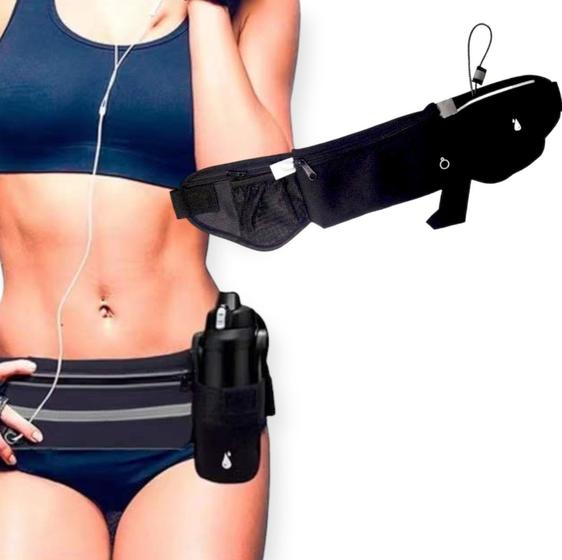 Imagem de Cinto Pochete Corrida Caminhada Porta Celular Garrafa Fit Esportiva Multifuncional Pratica