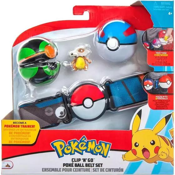 Imagem de Cinto Pokémon Jazwares - Conjunto de 4 Peças