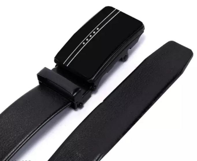 Imagem de Cinto Social Masculino Com Fivela Automática Grande Hlm-2
