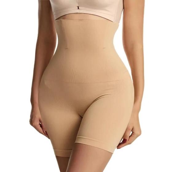 Imagem de Cintura Alta Shapewear Para Mulheres Emagrecimento Barriga Controle Quadril Bunda Levantador