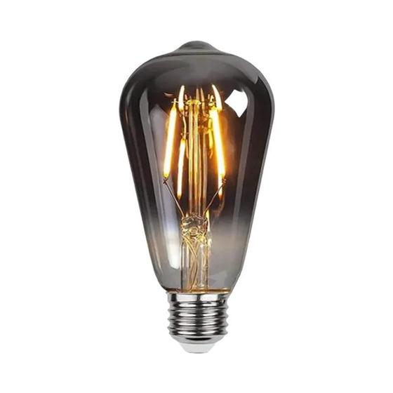 Imagem de Cinza Esfumaçado Quente LED E27 ST64 Regulável 4W Espiral Filamento Lâmpada Retrô Vintage Decorativa