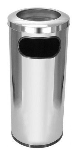 Imagem de Cinzeiro Lixeira Em Aço Inox Com Aro Em Inox 50 Litros