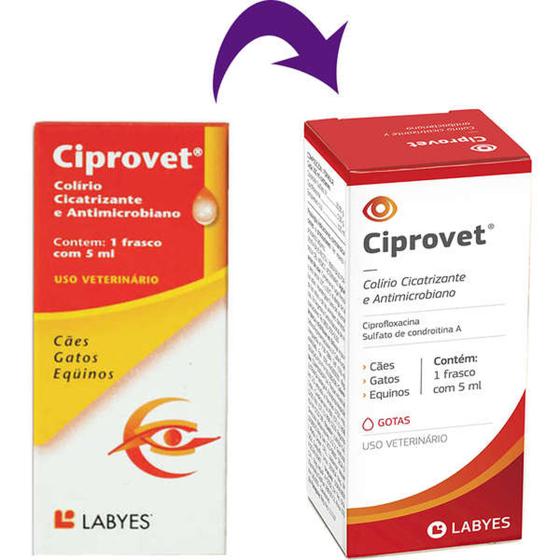 Imagem de Ciprovet Labyes Colírio para Cães e Gatos - 5 mL