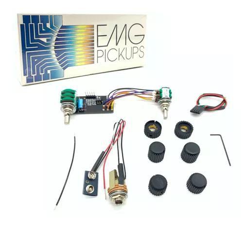 Imagem de Circuito Ativo EMG BQC Control para Baixo 2 Pots Concêntrico