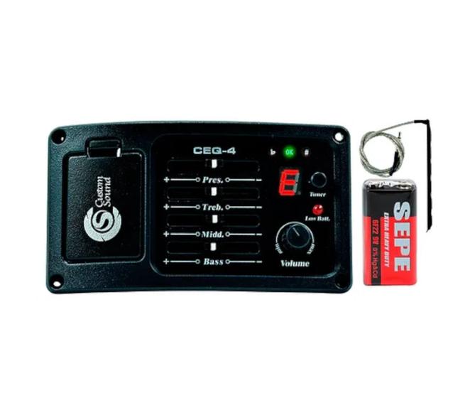 Imagem de Circuito custom sound c/ afinador ceq 4 bk