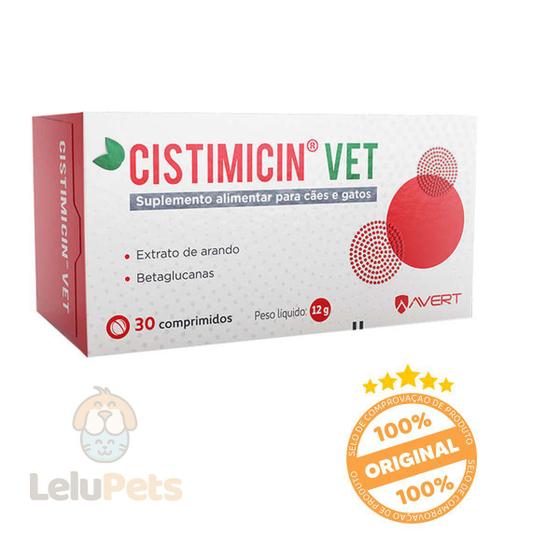 Cistimicin Vet Avert 30 Comp Suplemento para Cachorro Gato Menor preço em Cistimicin Vet Avert 30 Comp Suplemento para Cachorro Gato