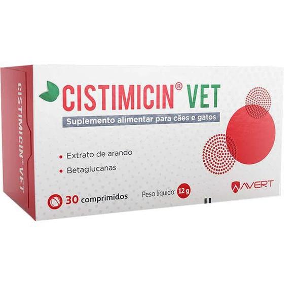 Imagem de Cistimicin Vet Vitamínico Cães E Gatos 30 Comprimidos
