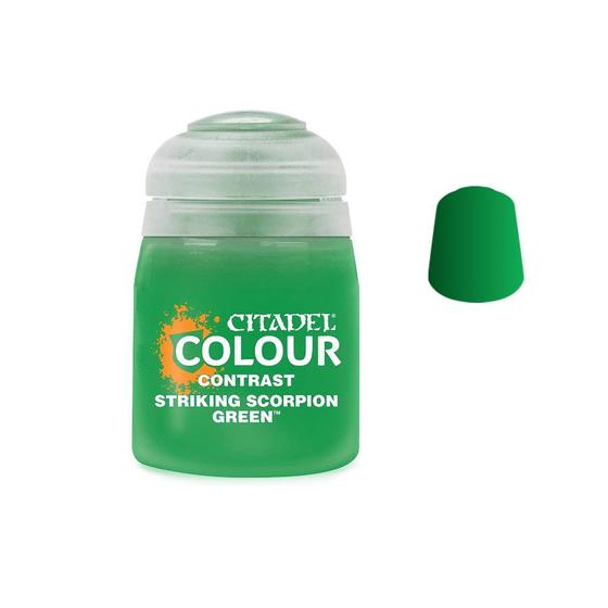 Imagem de Citadel Colour Contrast Paints Striking Scorpion Green Tinta Verde Pintura de Miniaturas Games Workshop