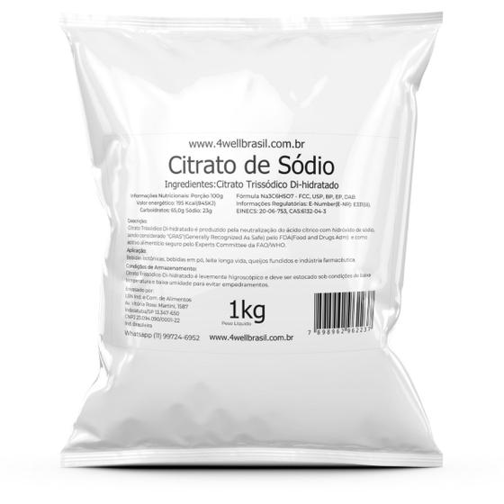 Citrato De Sódio em pó 1Kg